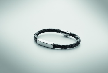 Logotrade promotional giveaway picture of: Braided faux leather bracelet